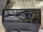 15" Black & Gold Curve Art Glass Recognition Award