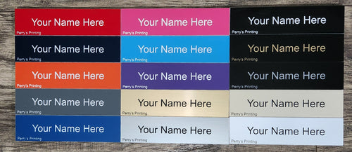 1" x 4" Engraved Nameplate - Multi Color Locker Room Gym Tags - Electrical Labels - Trophy Plate