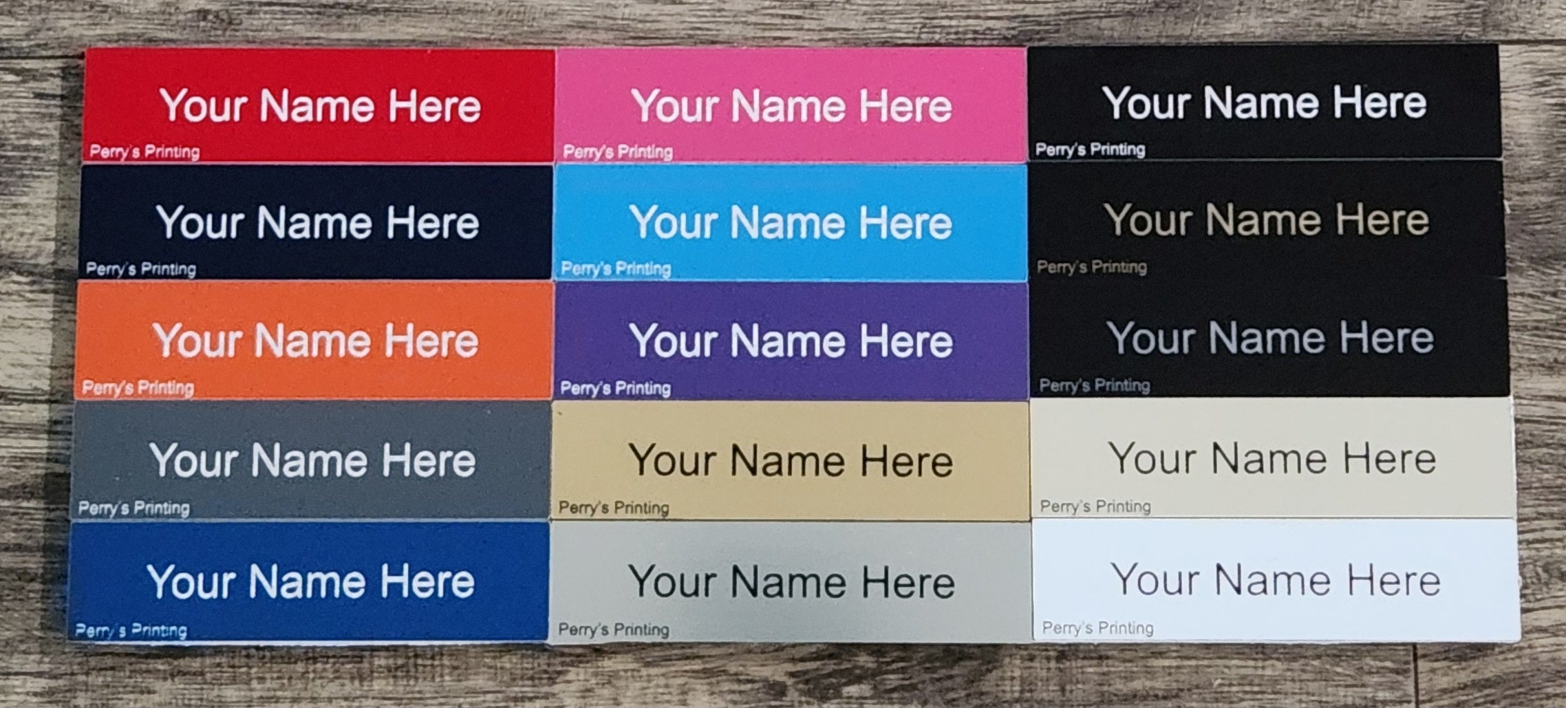 1" x 4" Engraved Nameplate - Multi Color Locker Room Gym Tags - Electrical Labels - Trophy Plate